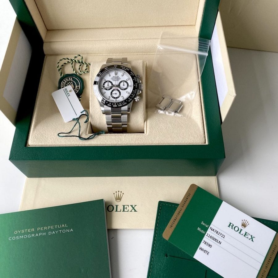 Rolex Daytona 116500 Ceramic White Dial - OCT 2019 Box & Papers Unworn