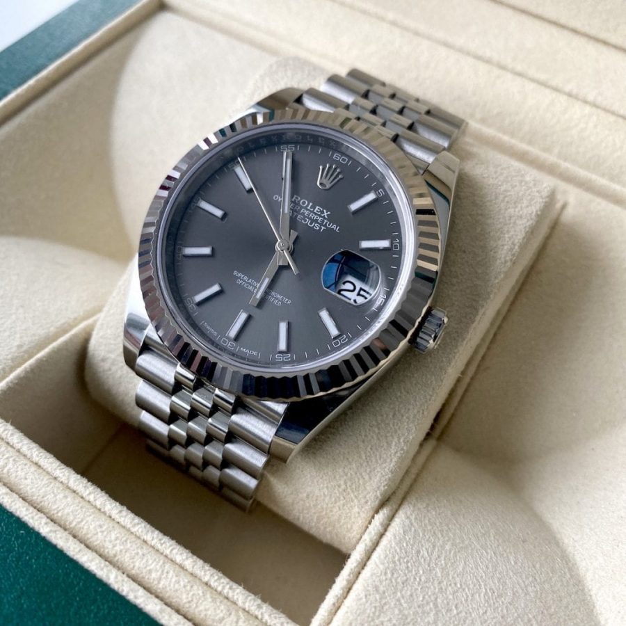 41mm Rolex Datejust 125334 Grey Dial - Box & Papers