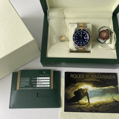 Rolex Submariner 16613 Blue Dial - Box & Papers