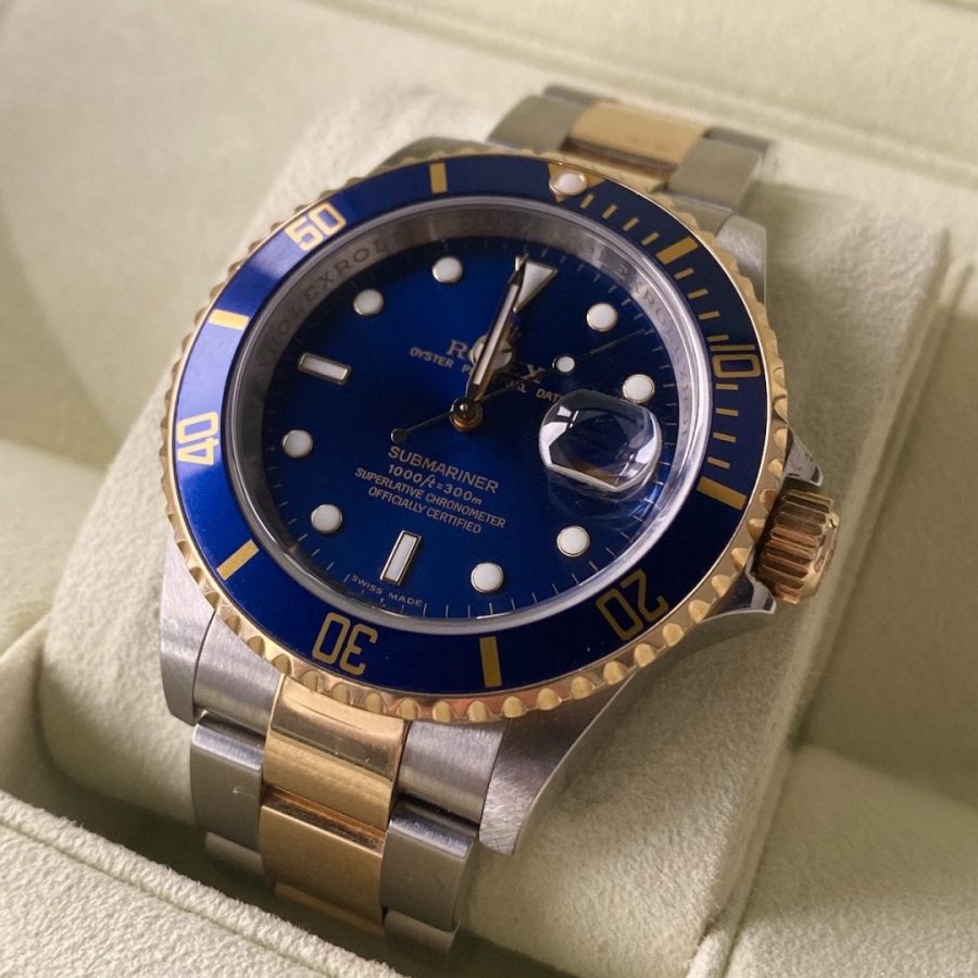 Rolex Submariner 16613 Blue Dial - Box & Papers