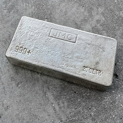 Johnson Matthey Company JMC 20oz Silver poured bar