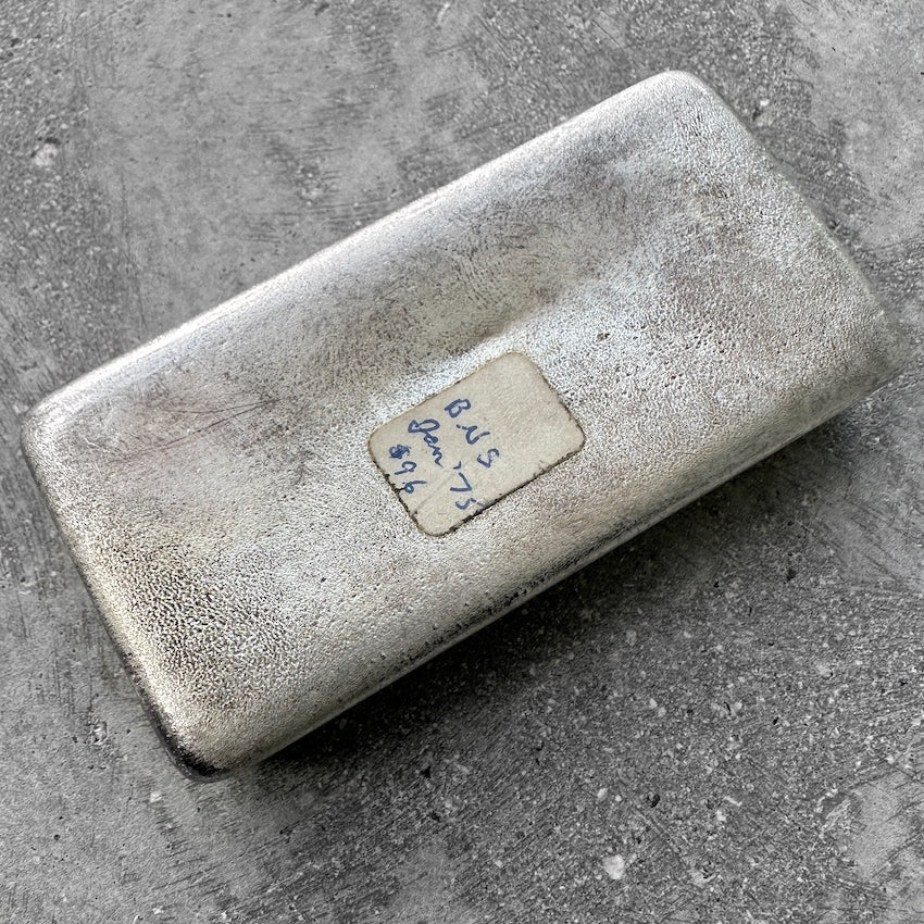 Johnson Matthey Company JMC 20oz Silver poured bar