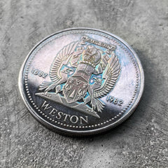 Johnson Matthey 1882  / 1982 Weston - Stunning Rainbow toning!