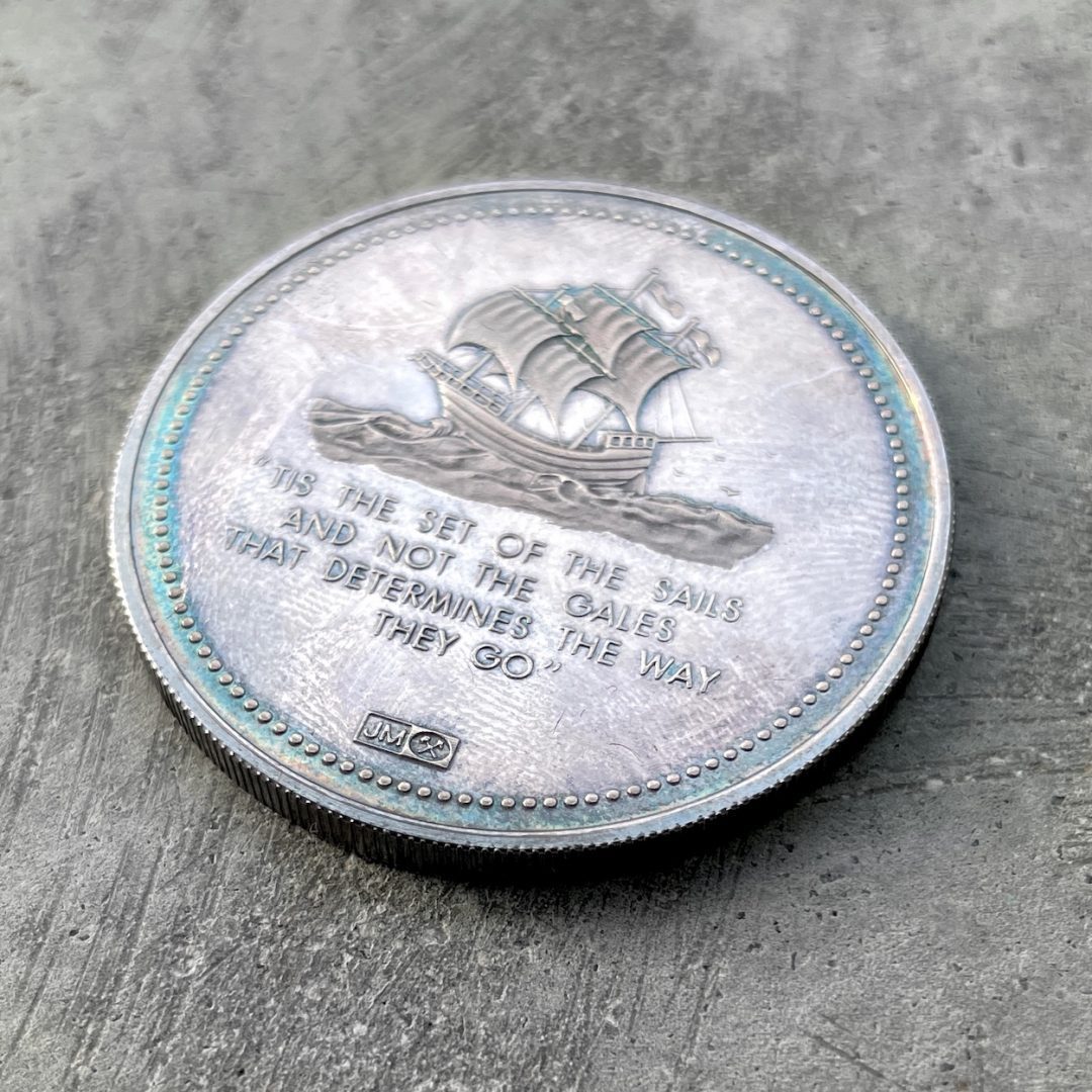 Johnson Matthey 1882  / 1982 Weston - Stunning Rainbow toning!