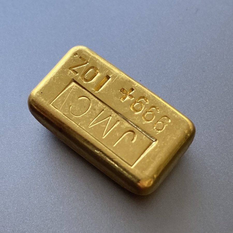 Johnson Matthey Canada 1 oz .999 Gold Poured Bar