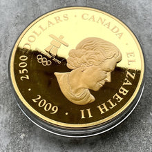 Load image into Gallery viewer, 2009 The Canada Today $250 .9999 Kilo Gold Coin - Olympic Games - 50 Minted
