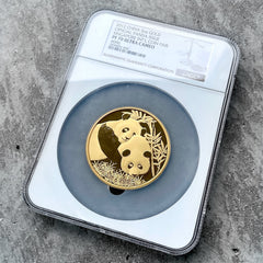 2012 China Singapore International Fair 5oz Gold Panda NGC Proof PF 70 Ultra Cameo
