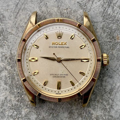 Rolex 6569 Yellow gold with stunning honey comb dial