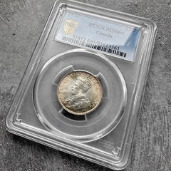 1933 Canada 25 Cent Quarter PCGS MS 66+