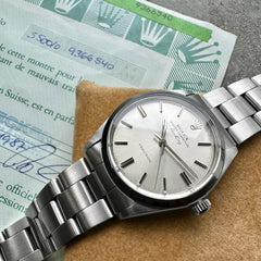 1998 Rolex Air King 5500 Stainless Oyster Silver dial - Serviced