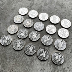 BU Roll of 20 Johnson Matthey 1oz .999 Fine Silver Rounds