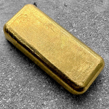 Load image into Gallery viewer, Vintage Engelhard Gold Poured Bar .9999 - 100 Gram - Incredible pour lines

