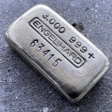 Load image into Gallery viewer, Stunning Engelhard 3 oz .999 Silver Poured Bar
