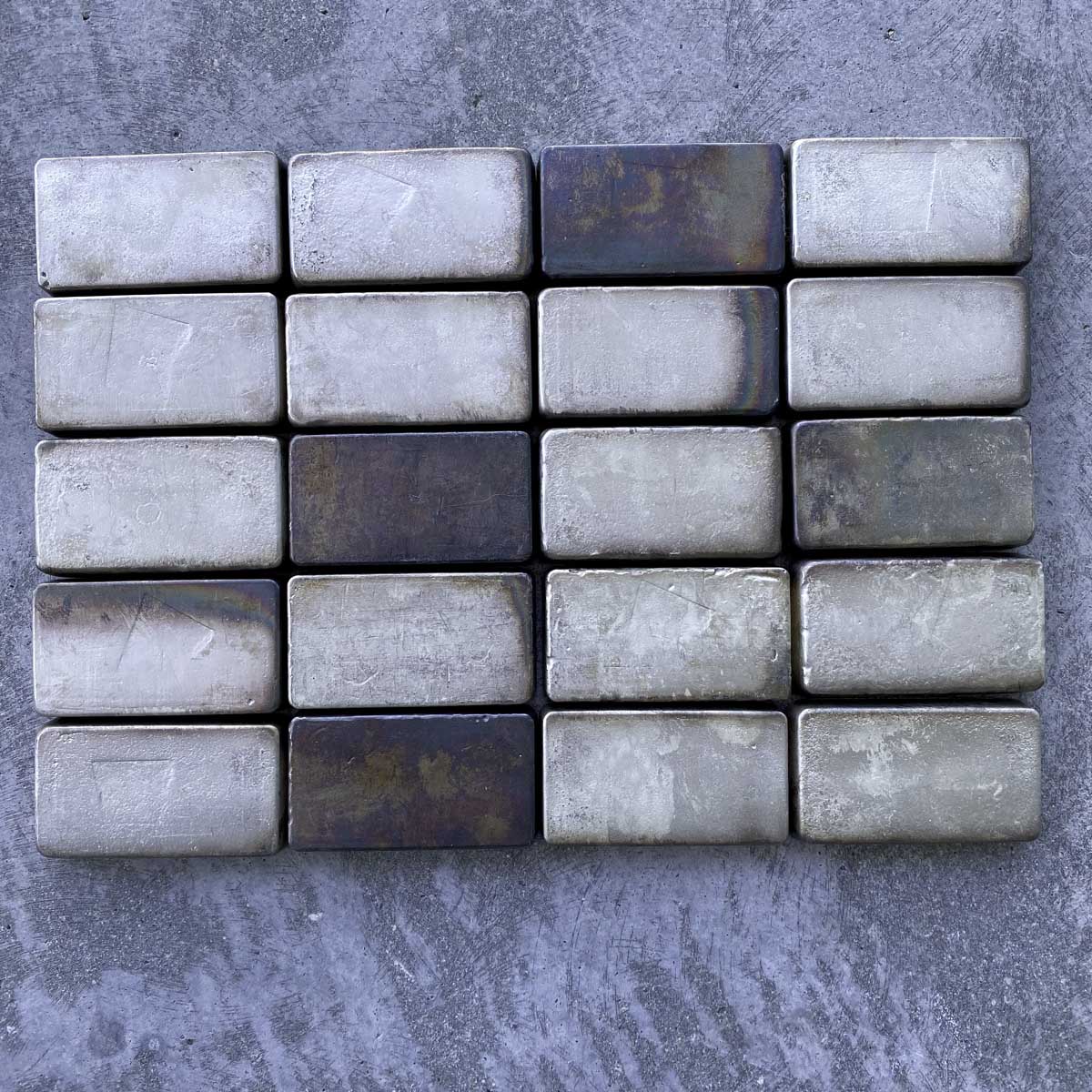 20 Consecutive Engelhard 5 Digit 10oz Silver Bars