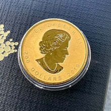 Load image into Gallery viewer, 2019 Gold Maple reverse proof with Rose Gold inlay - 40th anniversary of the Gold maple
