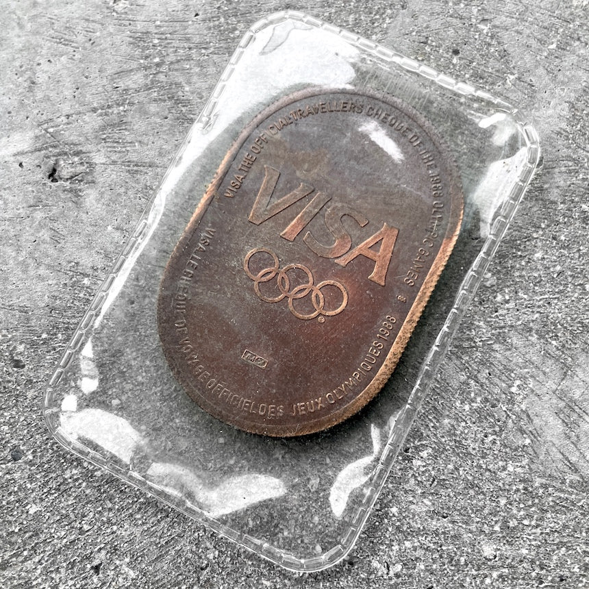 1988 Visa Johnson Matthey Victory They Official travellers cheque of the 1988 Olympic Games