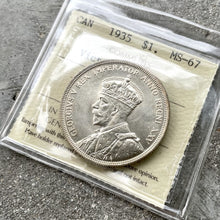 Load image into Gallery viewer, 1935 Canada $1 ICCS Blast White MS-67

