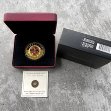Load image into Gallery viewer, 2009 Four Seasons Canada Gold 14KT Coin $300 – Red Enamel Haida Summer Moon Mask

