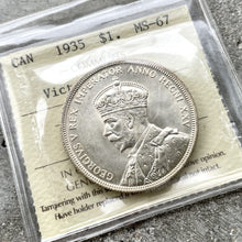 Load image into Gallery viewer, 1935 Canada $1 ICCS Blast White MS-67
