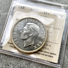 1950 Canada $1 ICCS Superb MS-67