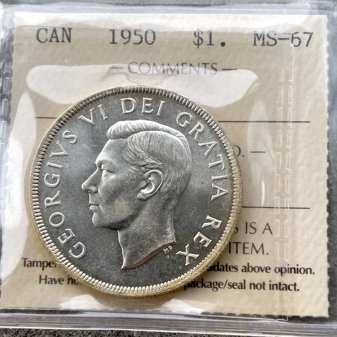 1950 Canada $1 ICCS Superb MS-67
