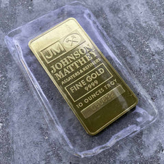 Johnson Matthey Perfectly Sealed 10oz .999 Pure Gold Bar