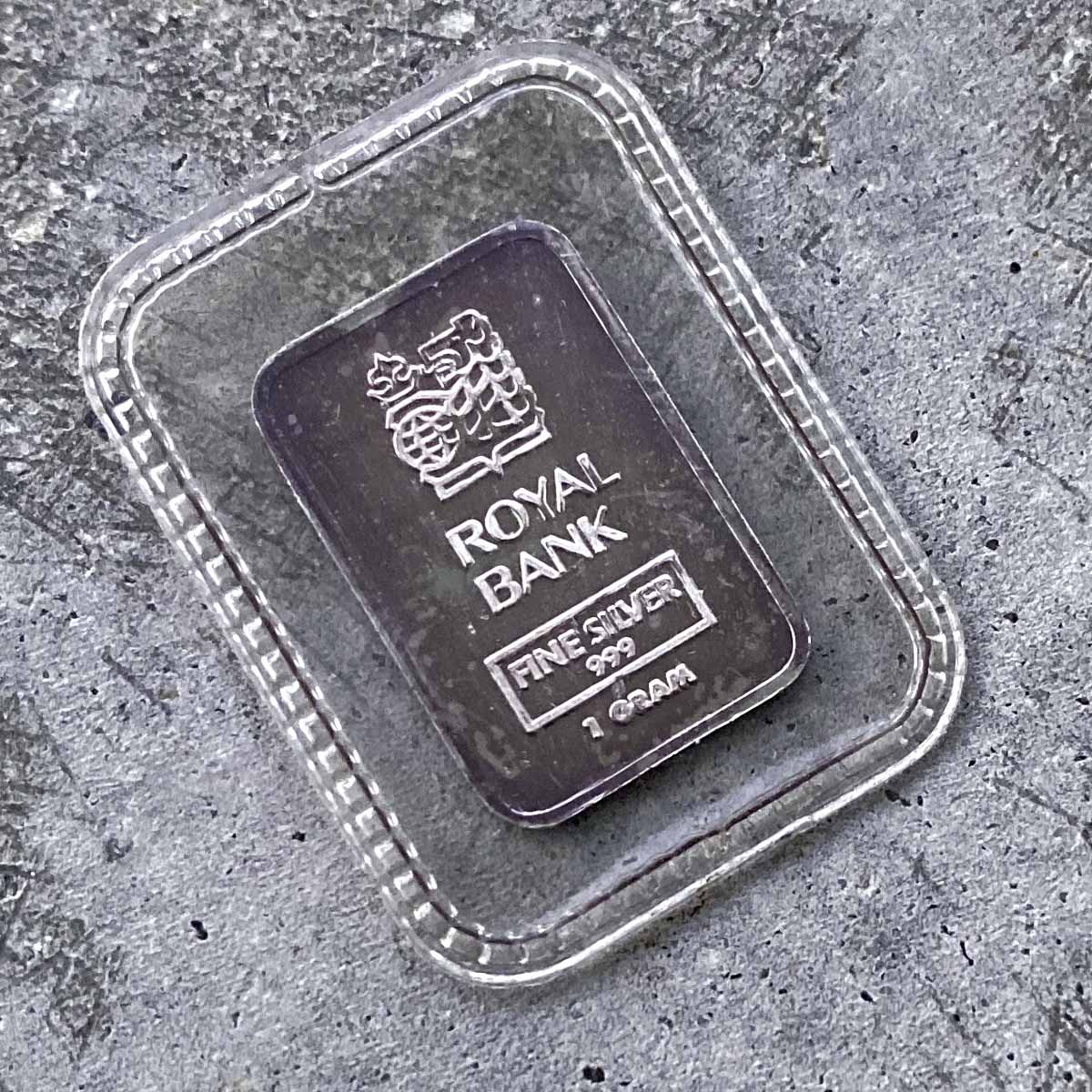 Johnson Matthey 1 Gram RBC Silver Bar