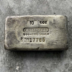 Engelhard 10oz 8 Serial Prefix Silver Bar