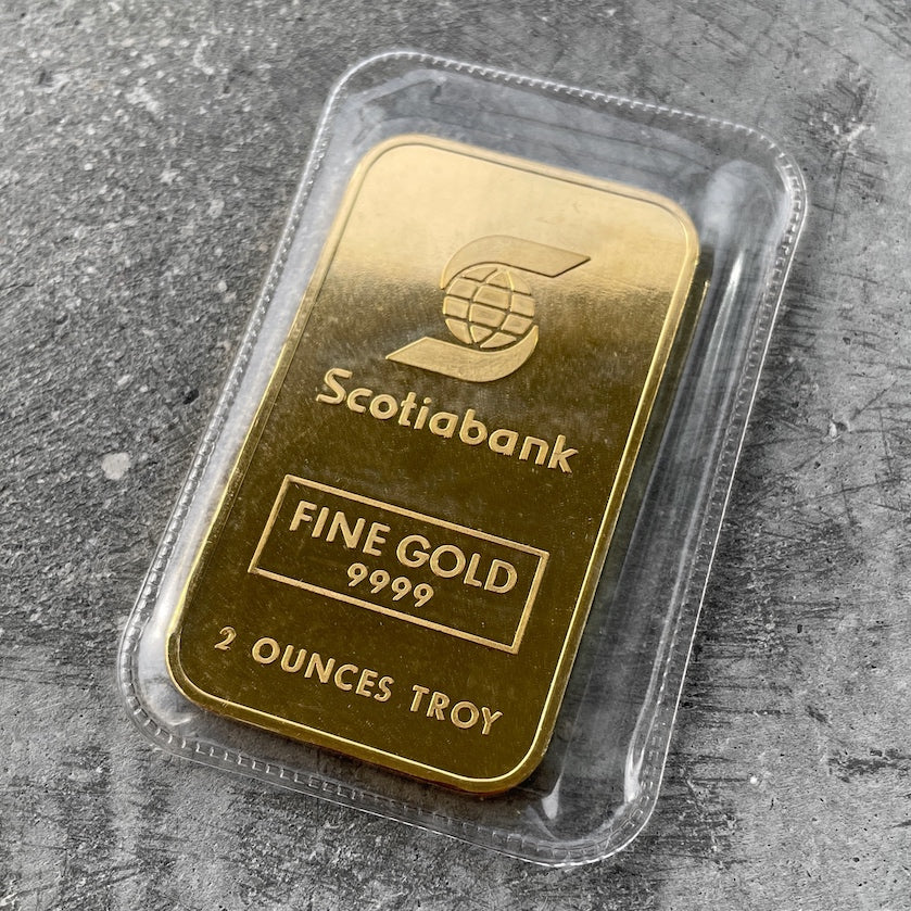 2oz Johnson Matthey Scotia Bank Gold 2 oz Struck bar
