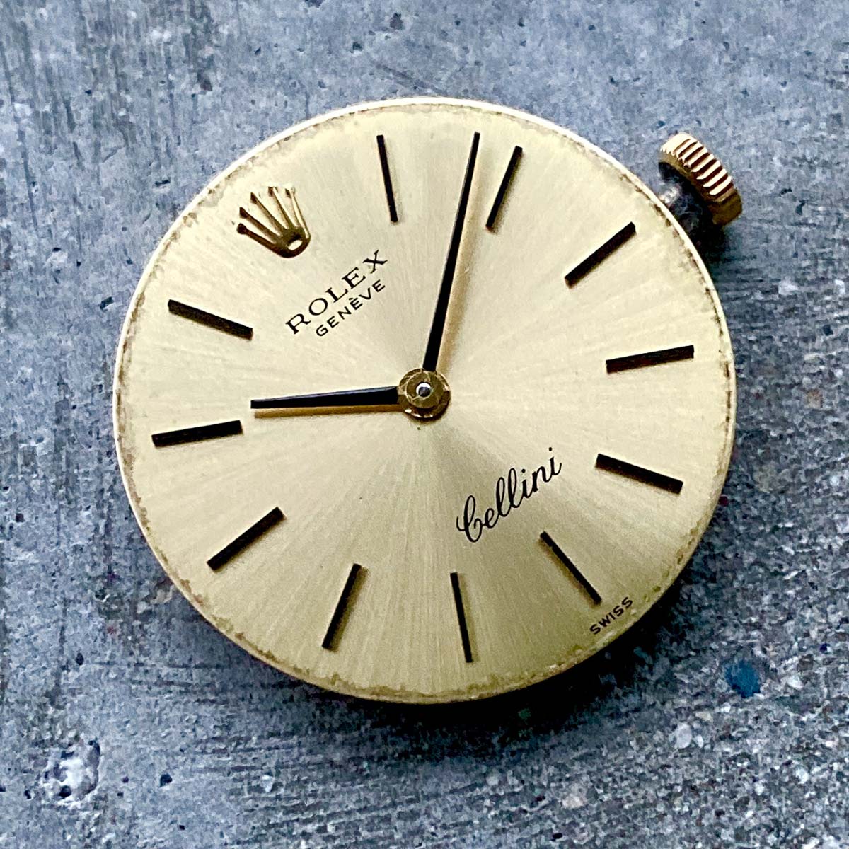 Original Rolex 3810 Cellini 1601 movement + working condition + dial and hands