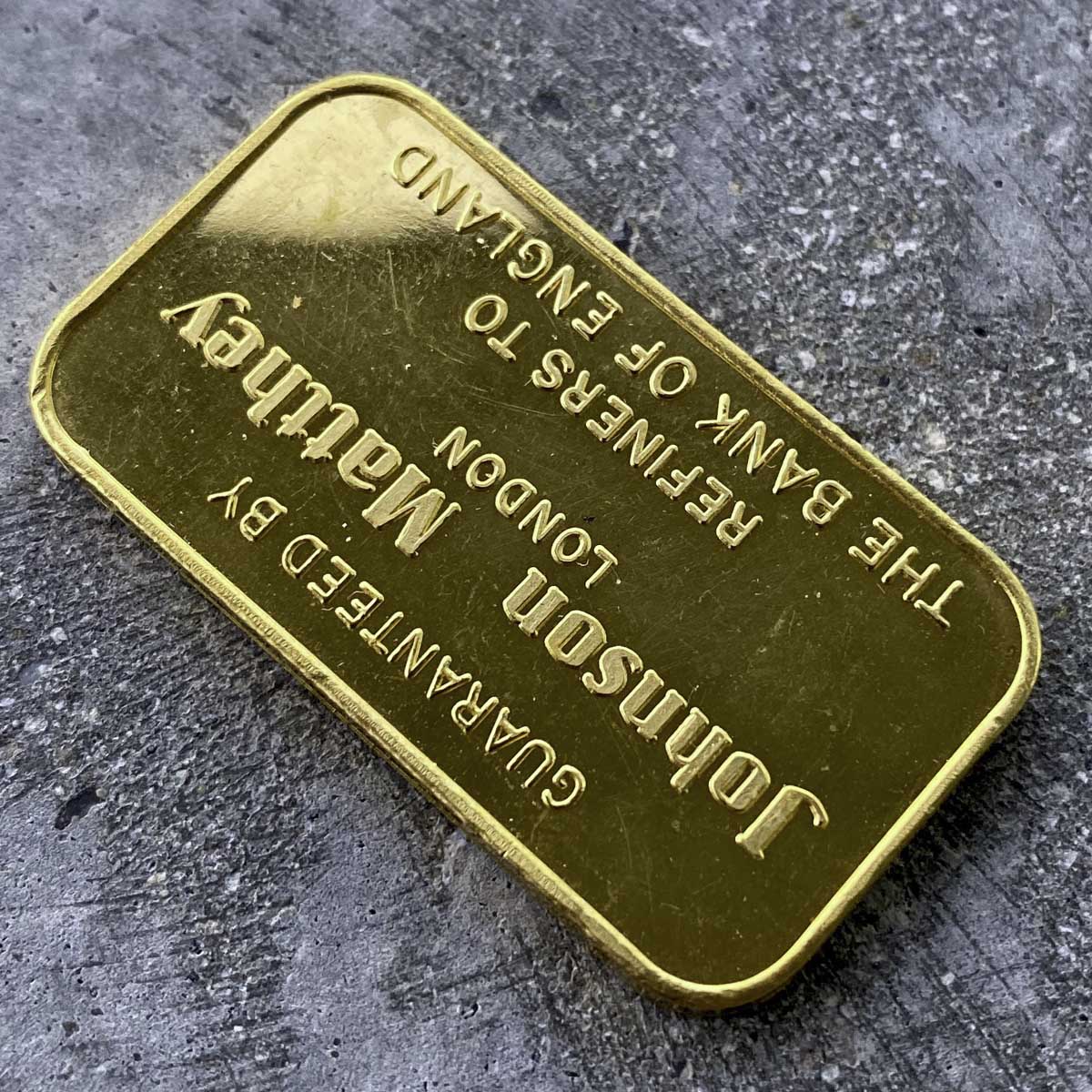 Johnson Matthey London 50 Gram Gold Bar .9999 - Bank of England