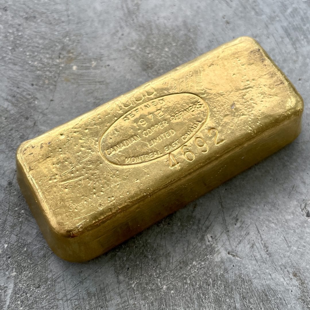 Vintage Canadian Copper Refiners .999 Gold Bar
