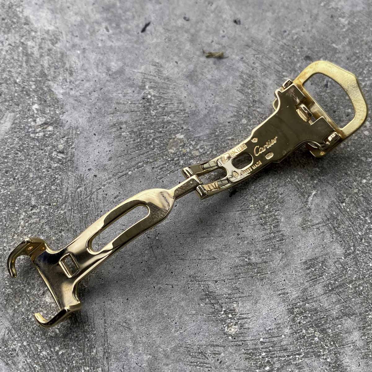 Original Cartier 18K Rose Gold Deployment Buckle Clasp Roadster- 13.49 Grams