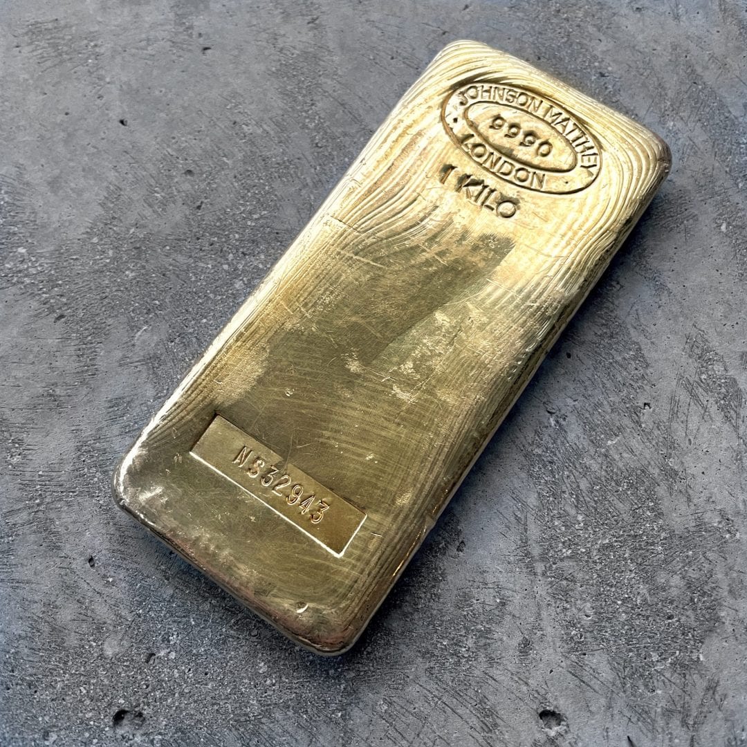 Johnson Matthey London 32.15oz Gold Kilo Bar