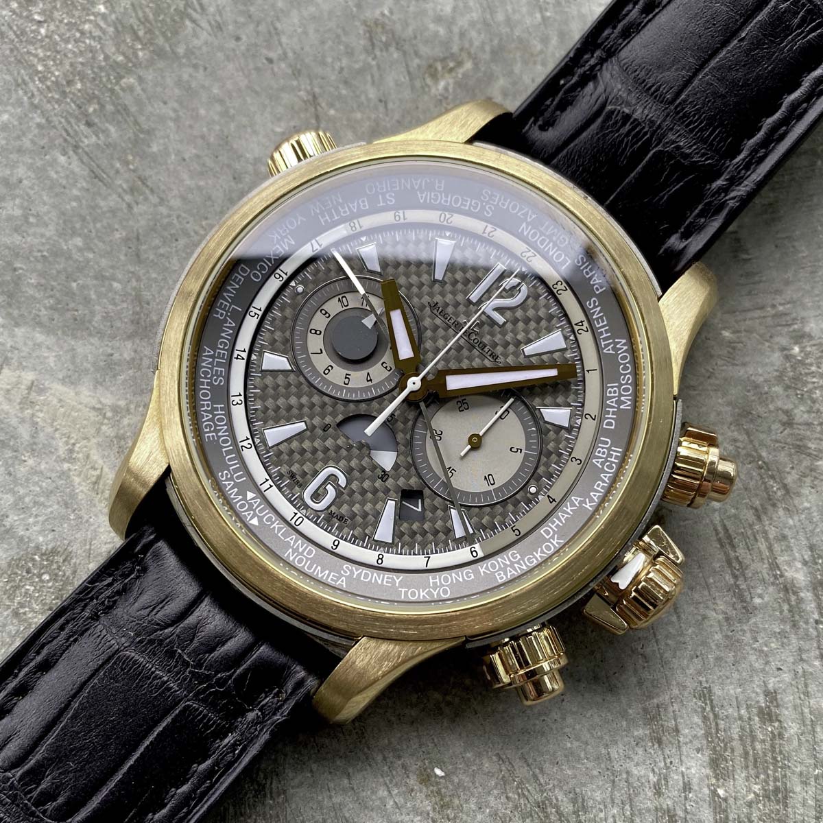 46mm Jaeger LeCoultre Extreme World Master Compressor Yellow Gold 150.2.22