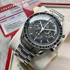 Omega Speedmaster Black Dial 35705000 - Box and Papers
