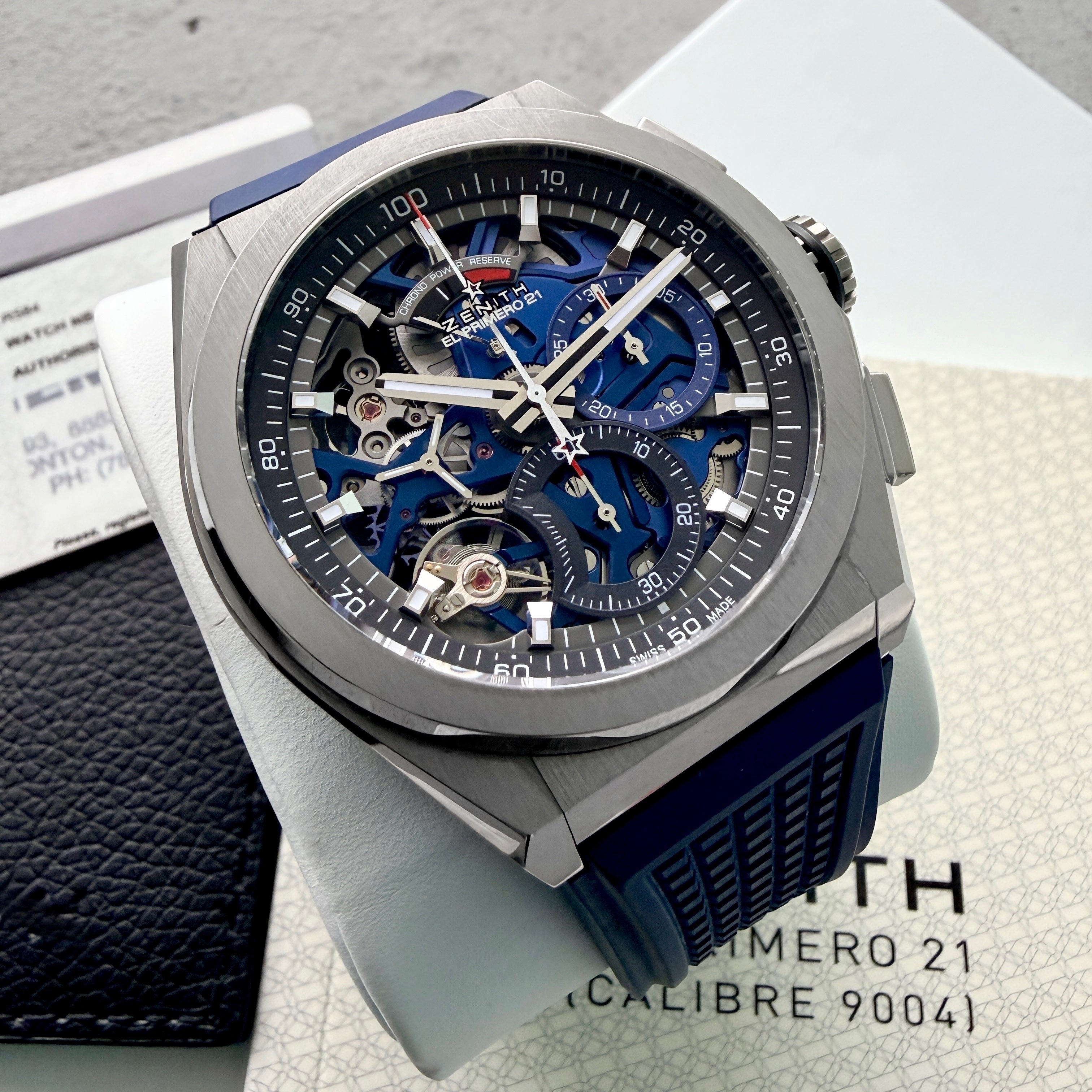 Zenith Defy El Primero 21 Blue Dial 95.9002.9004/78.R584 – Box / Papers