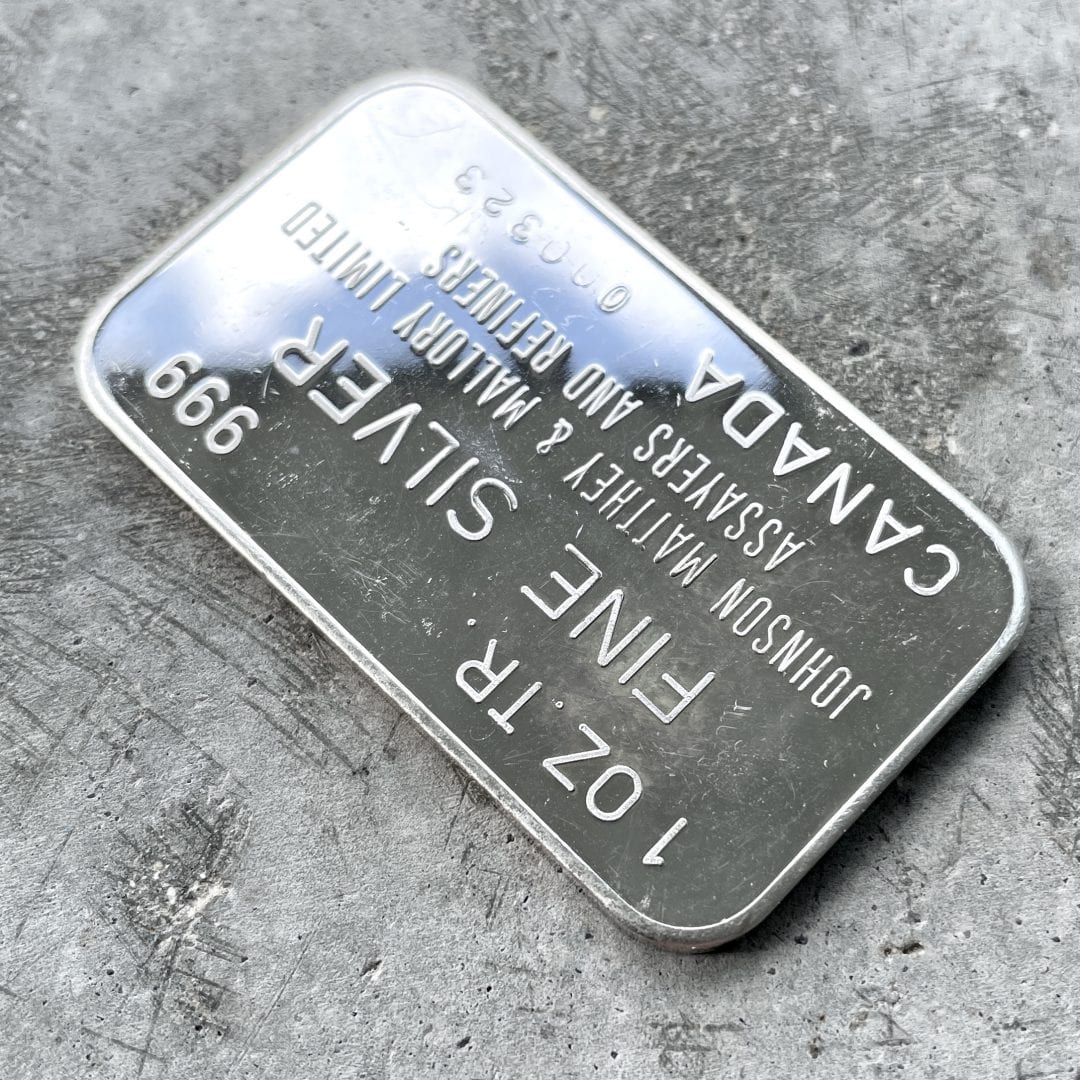 Johnson Matthey And Mallory Brampton Refinery Opening 1oz Silver Bar