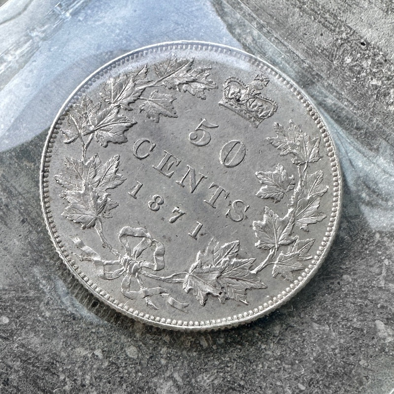 1871 Canada 50 Cent ICCS MS 60