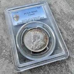1936 Canada 50 Cent PCGS MS 65