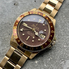 Vintage Rolex 16758 Root Beer GMT Master