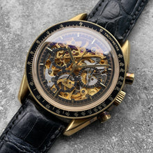 Load image into Gallery viewer, 1992 Omega Speedmaster Gold Skeleton 3696.50.81 Armin Strom - 50 Pieces Made

