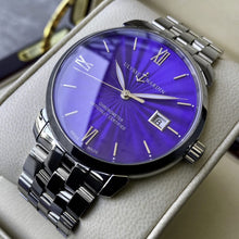 Load image into Gallery viewer, Uylsse Nardin Classico 40mm 8153-111 Blue Enamel Dial - - Box + Papers
