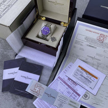 Load image into Gallery viewer, Uylsse Nardin Classico 40mm 8153-111 Blue Enamel Dial - - Box + Papers
