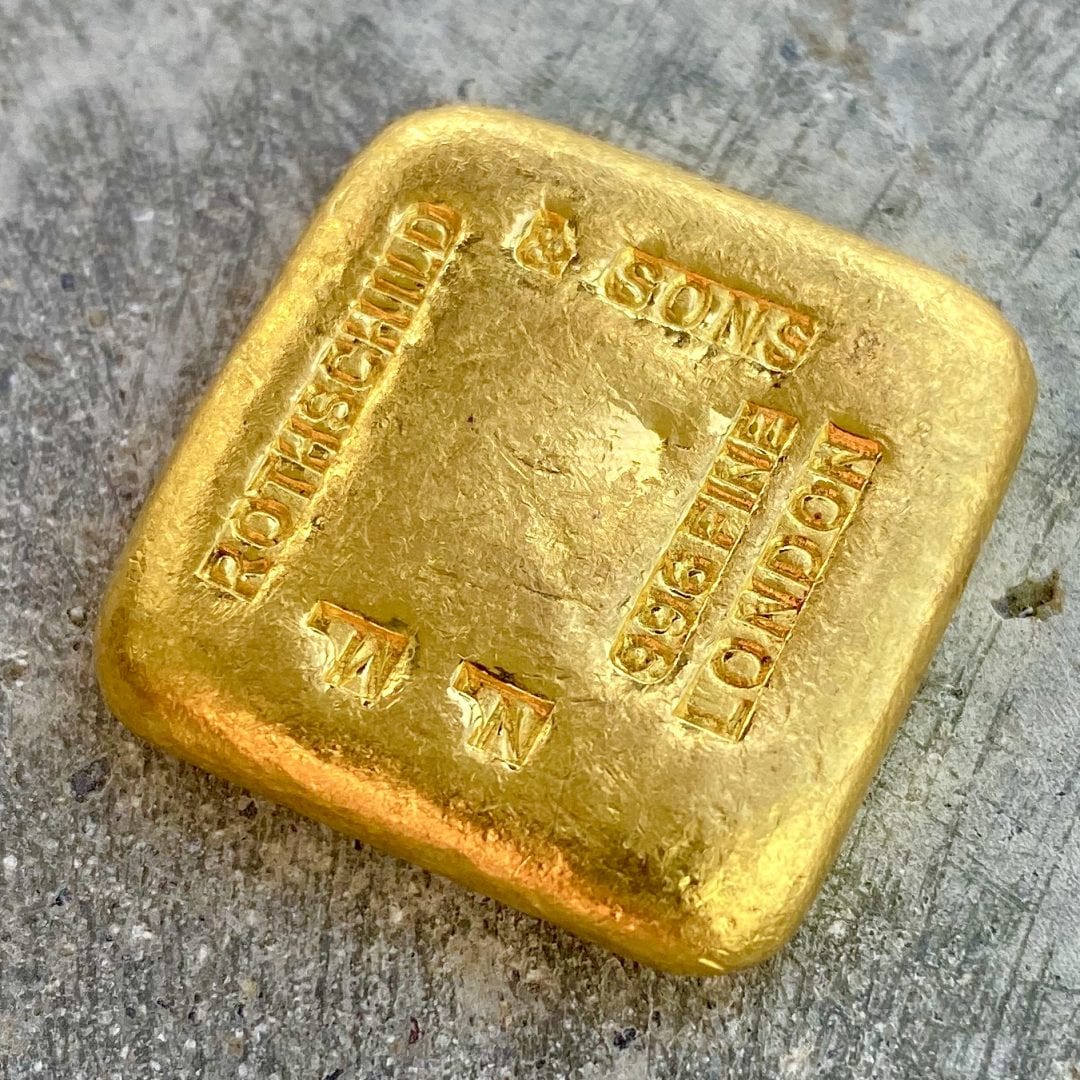 Early Rothschild Family 5 Tola Gold Bar