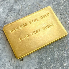 Vintage H&M 1oz .999 Pure Gold Bar