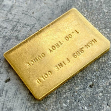 Load image into Gallery viewer, Vintage H&amp;M 1oz .999 Pure Gold Bar
