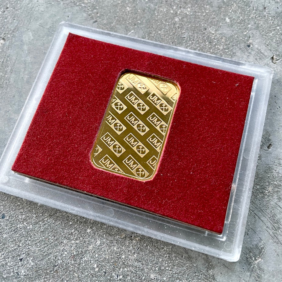 20 Gram Johnson Matthey Gold Bar - AW-52 Serial