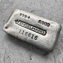 Load image into Gallery viewer, Vintage 5oz Engelhard Silver Poured Bar
