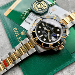 2019 Rolex Black Ceramic Submariner 116613LN Box and Papers